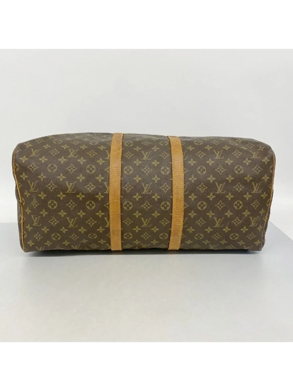 Louis Vuitton Boston Bag Monogram Keepall 55 Brown